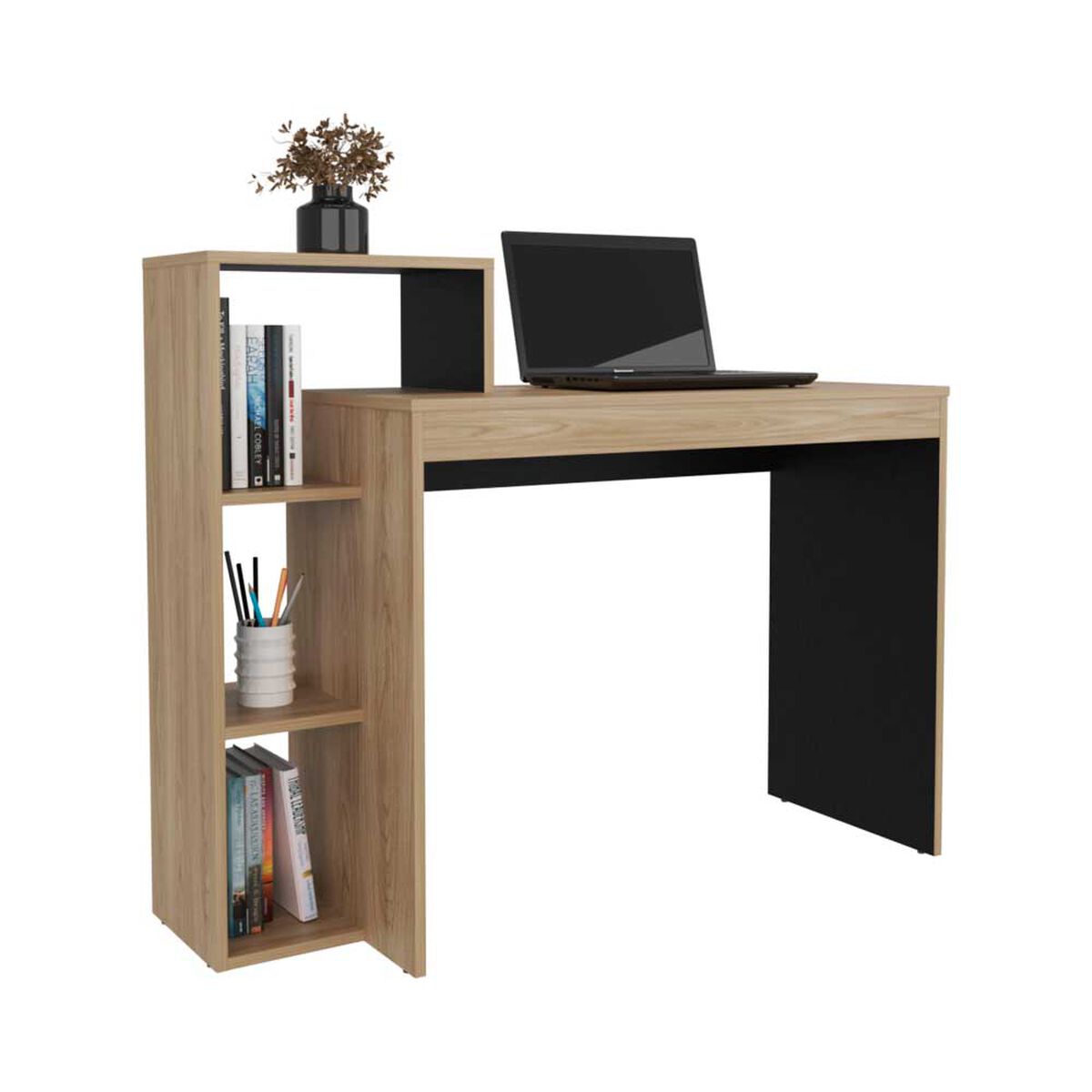 Escritorio Tuhome Brit Melamina Fresno Europeo Y Wengue&nbsp;