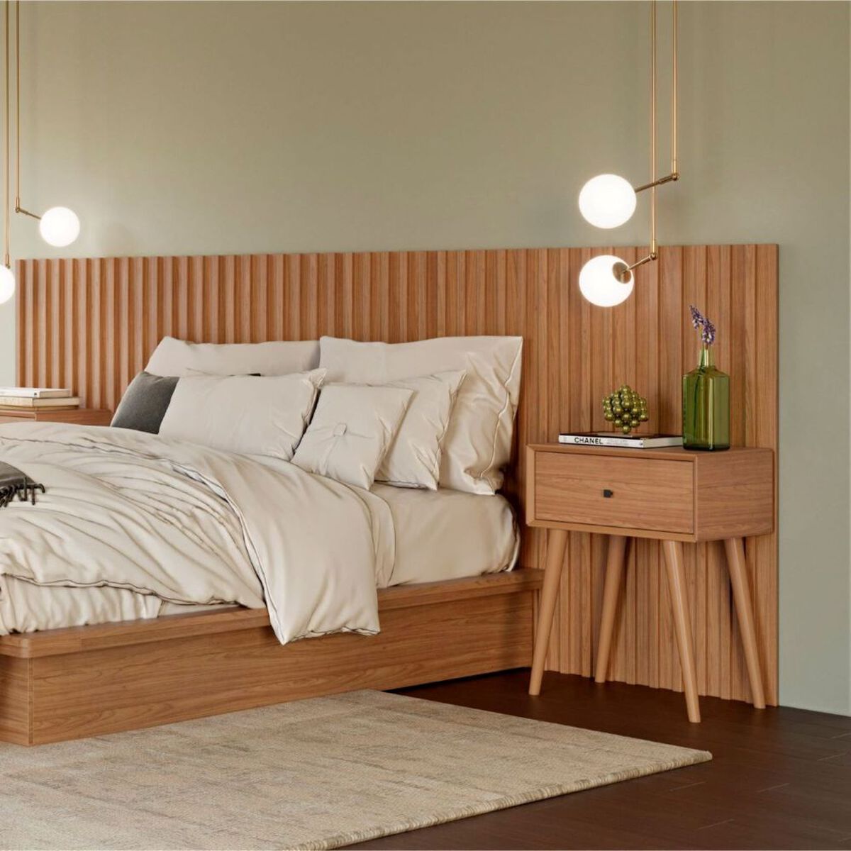 Respaldo Roca 2 Plazas Posadas Blanco Roble