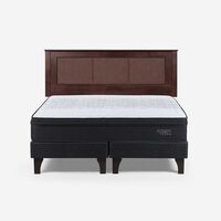 Cama Europea Rosen King Tempo + Respaldo Rachel
