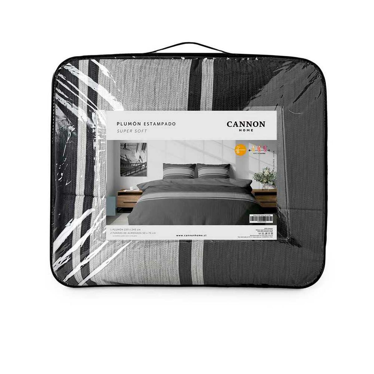 Plum&oacute;n Cannon 2 Plazas Yarn Negro
