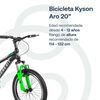 Bicicleta Kyson 20 Verde Bebesit