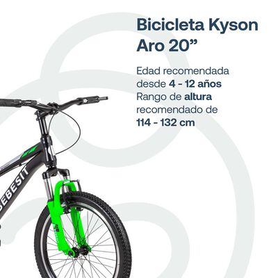 Imagen 2 del producto Bicicleta Kyson 20 Verde Bebesit