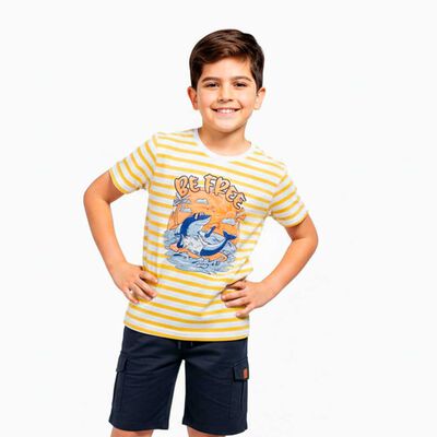 Polera Manga Corta Niño Chess