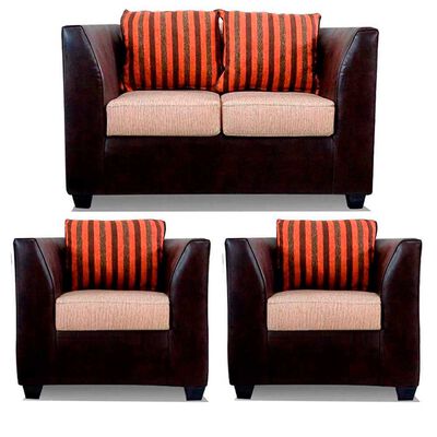 Juego de Living Elegant Detail Valentino Sofá 2 Cuerpos + Dos Sillones 1 Cuerpo Beige