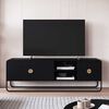 Rack Decocasa Luna Hasta 80" Negro