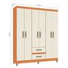 Cl&oacute;set Vekkahome Coimbra 6 Puertas 2 Cajones Blanco