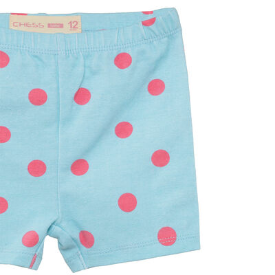 Imagen 2 del producto Pack 2 Calza Corta Chess Baby Celeste, Coral, Fucsia, Naranjo