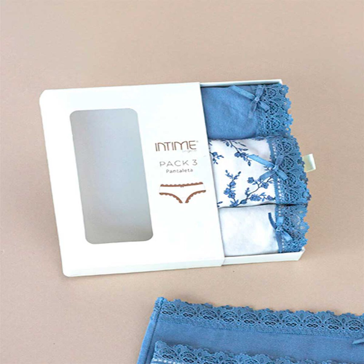 Pack 3 Calz&oacute;n Pantaleta Intime