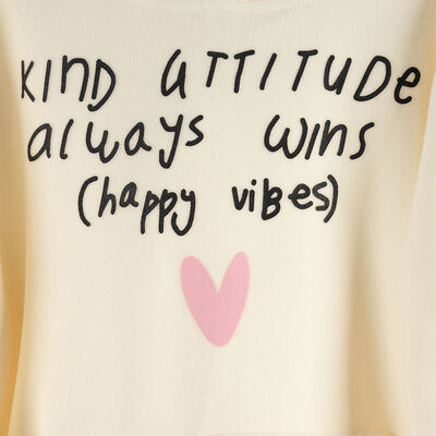 Imagen 2 del producto Polerón Polar Niña Chess Crudo