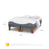 Cama Europea CIC Base Dividida 2 Plazas Alaska + Almohadas + Plumón