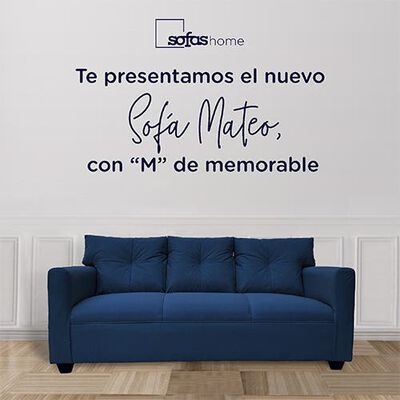 Imagen 2 del producto Sofá Sofás Home Mateo 3 Cuerpos Azul
