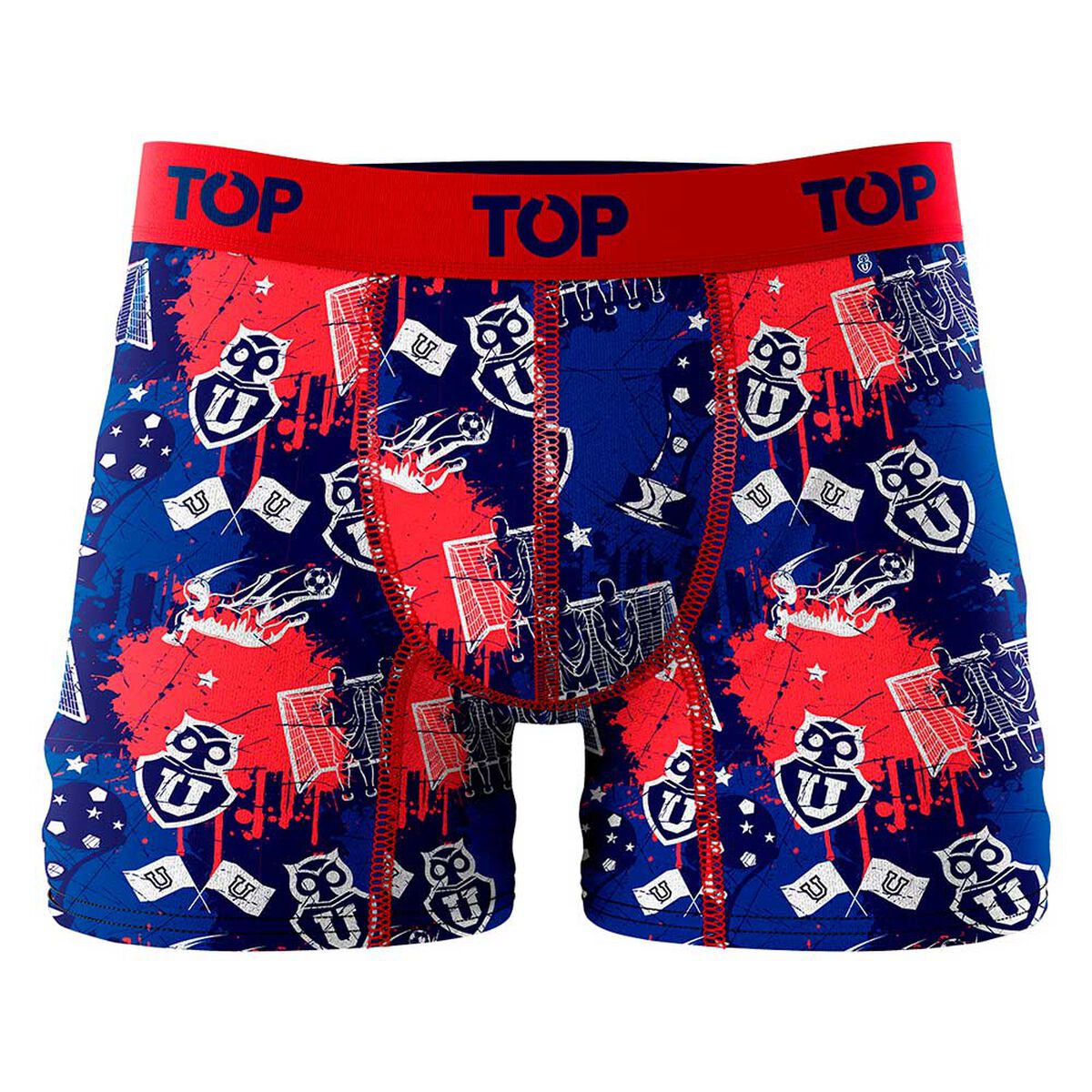 Pack 3 Bóxers Medios Algodón Universidad De Chile Hombre Top