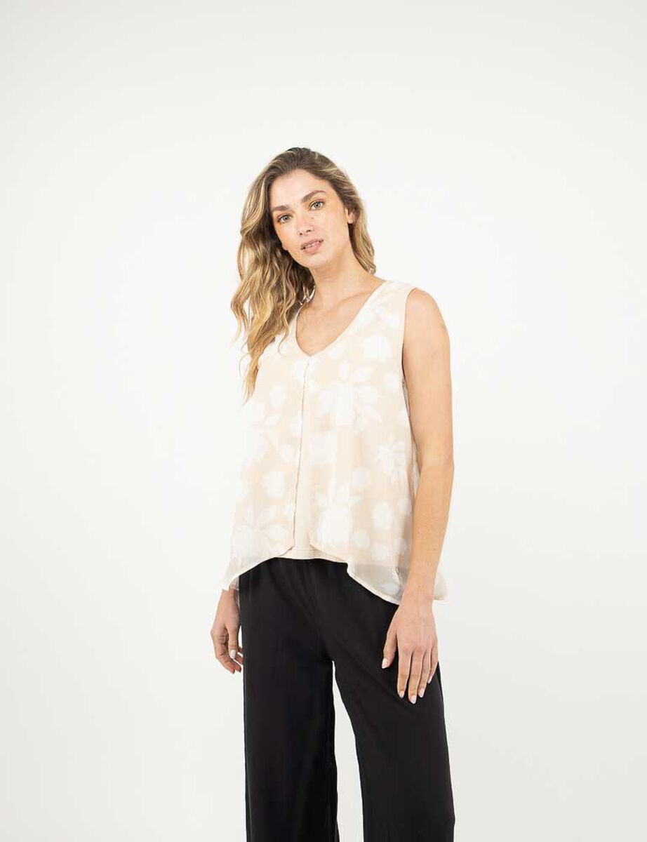 Blusa Sin Mangas Mujer Zibel