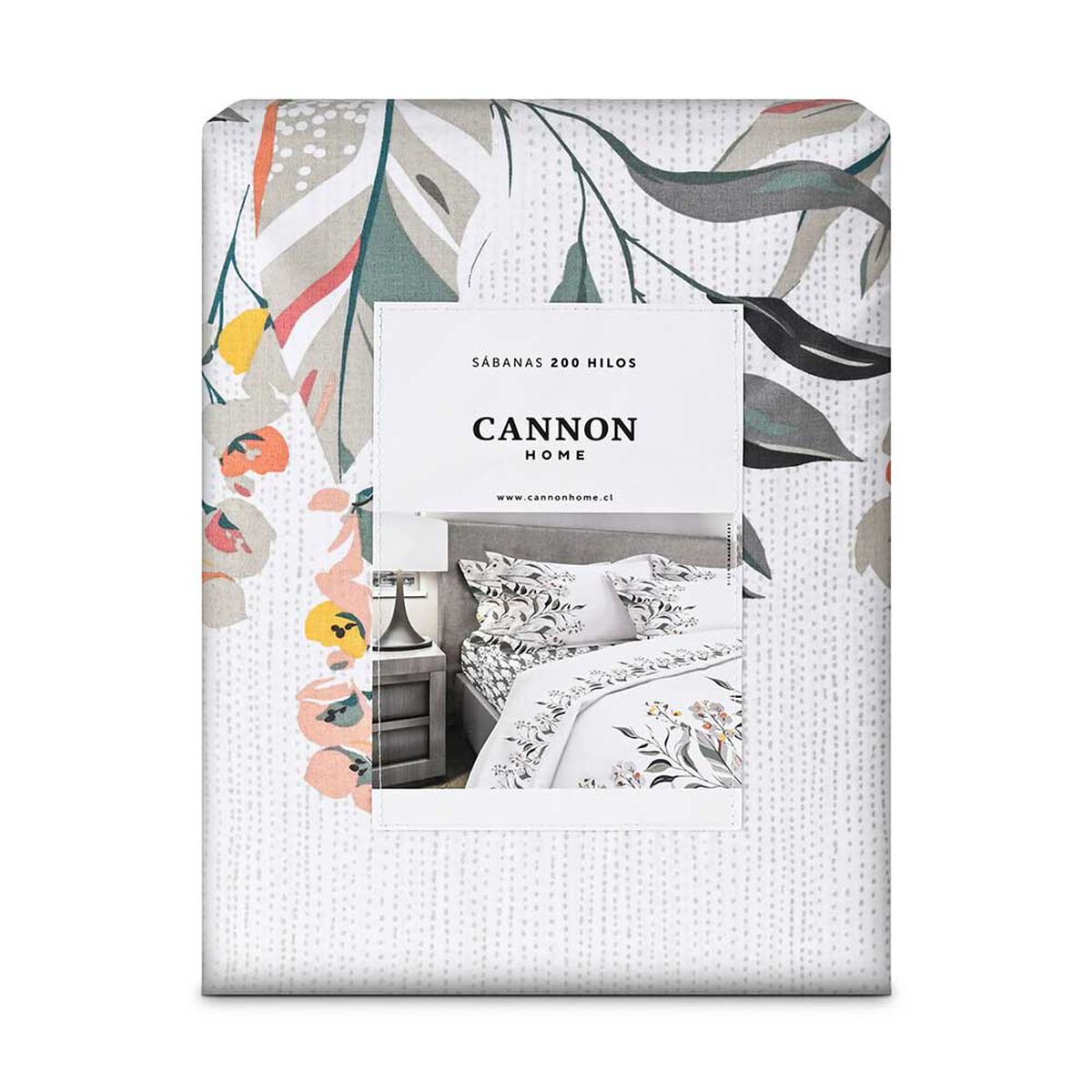 Juego de Sábanas Estampado Cannon 200 Hilos 2 Plazas Rainforest