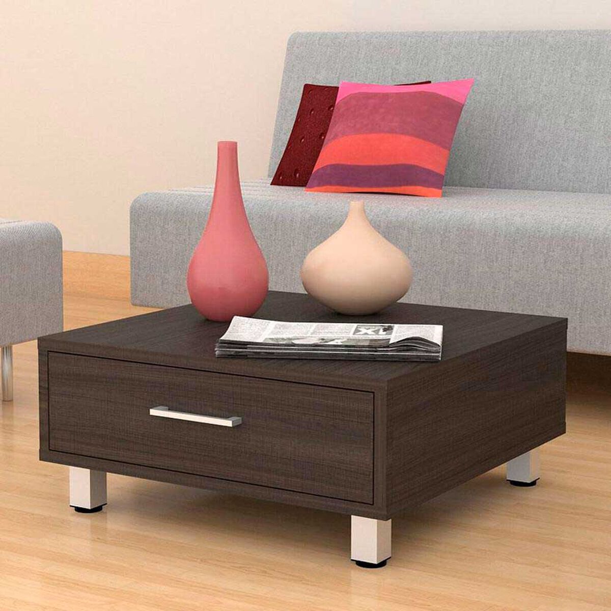 Rack Extensible + Biblioteca Beij&iacute;n + Mesa de Centro