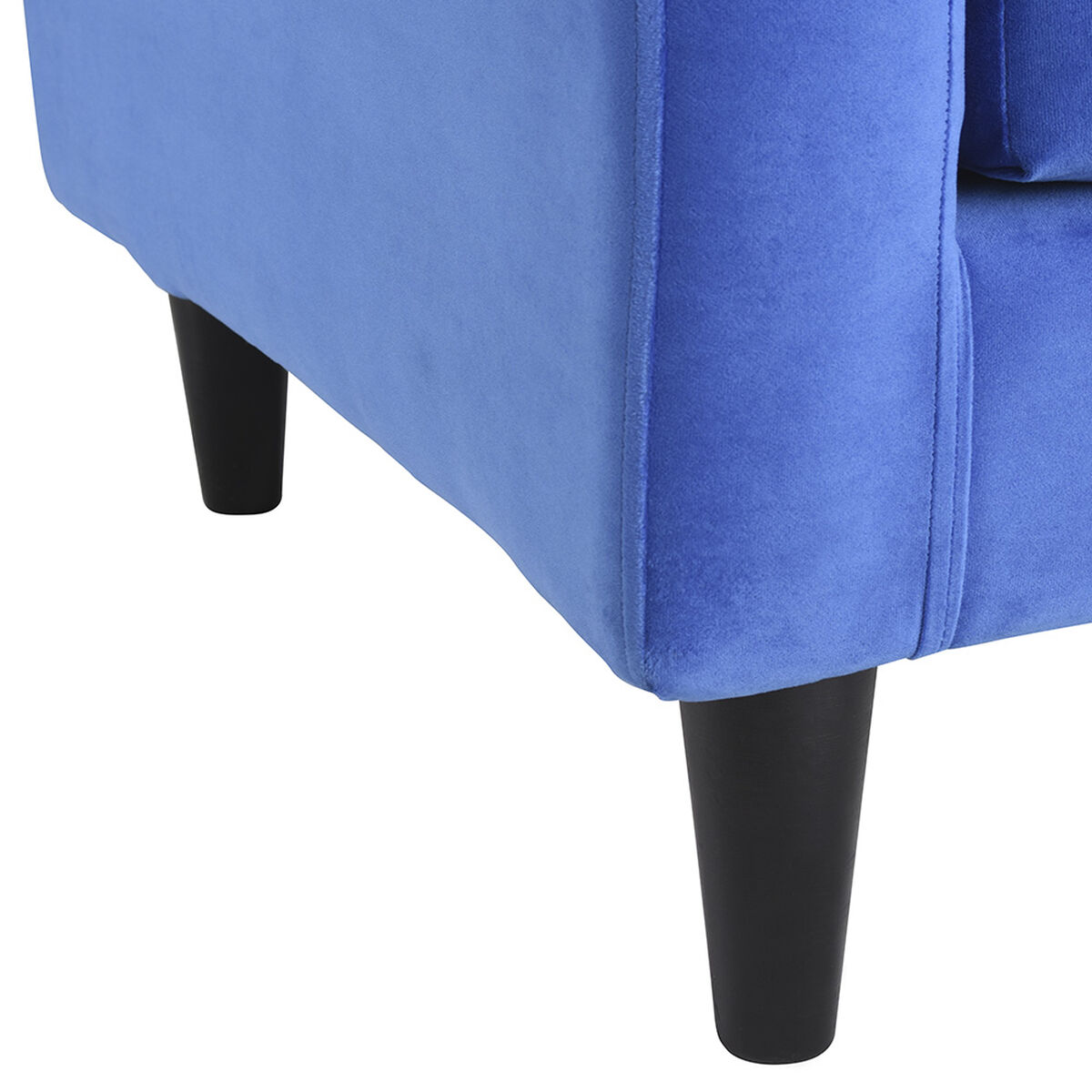 Sofá Bodevir Retro 3 Cuerpos Azul Rey