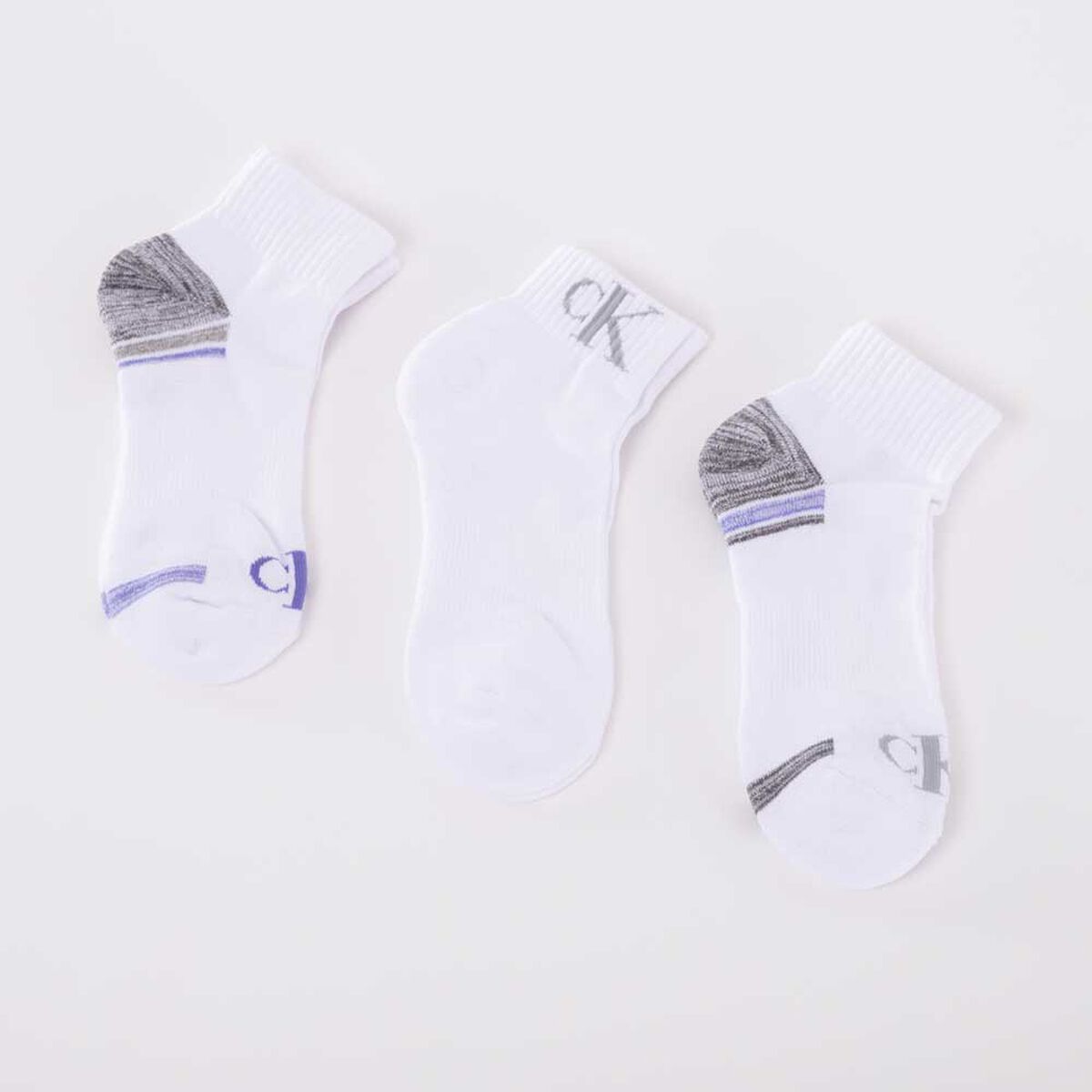 Pack 3 Calcetas de Algodón Blanco Mujer Calvin Klein