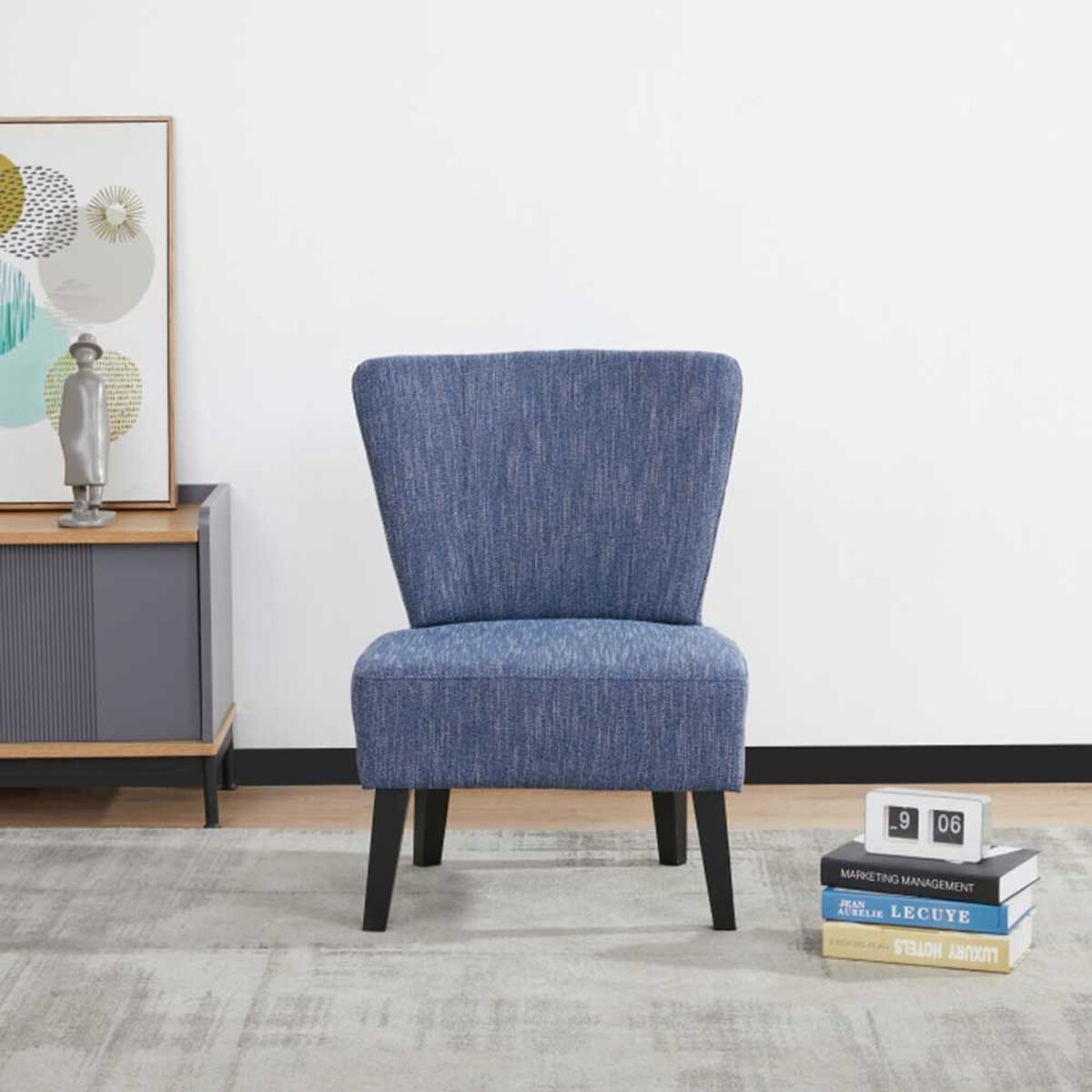 Poltrona Fm Furniture Grecia Azul