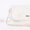 Cartera Cross Bag Blanca Eco Cuero Mujer Icono