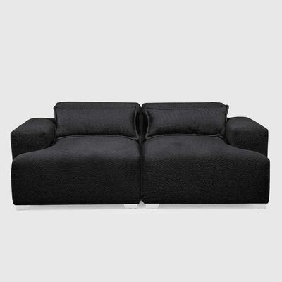 Imagen 2 del producto Sofá Mons Cala Boucle 2 Cuerpos Negro