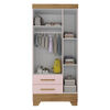 Closet Di Poretti Design Adoleta 2 Cajones 3 Puertas Rosado Nude