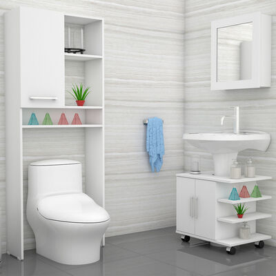 Mueble Lavamanos + Mueble Botiquín+Mueble Optimizador TuHome