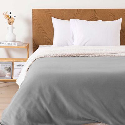 Imagen 1 del producto Frazada Mashini Polar-Sherpa Lisa King Gris