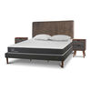 Cama Europea CIC King New Ortopedic + Respaldo Baker + 2 Veladores + Almohadas
