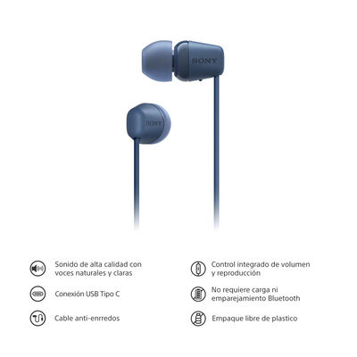 Imagen 2 del producto Audífonos In Ear SONY IER-EX15C/LZUC Azul