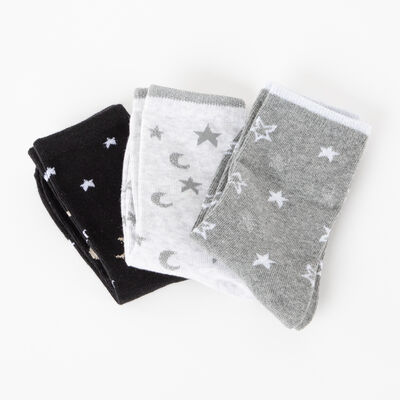 Imagen 1 del producto Pack 3 Unidades Calcetín Largo de Algodón Mujer Icono Surtido