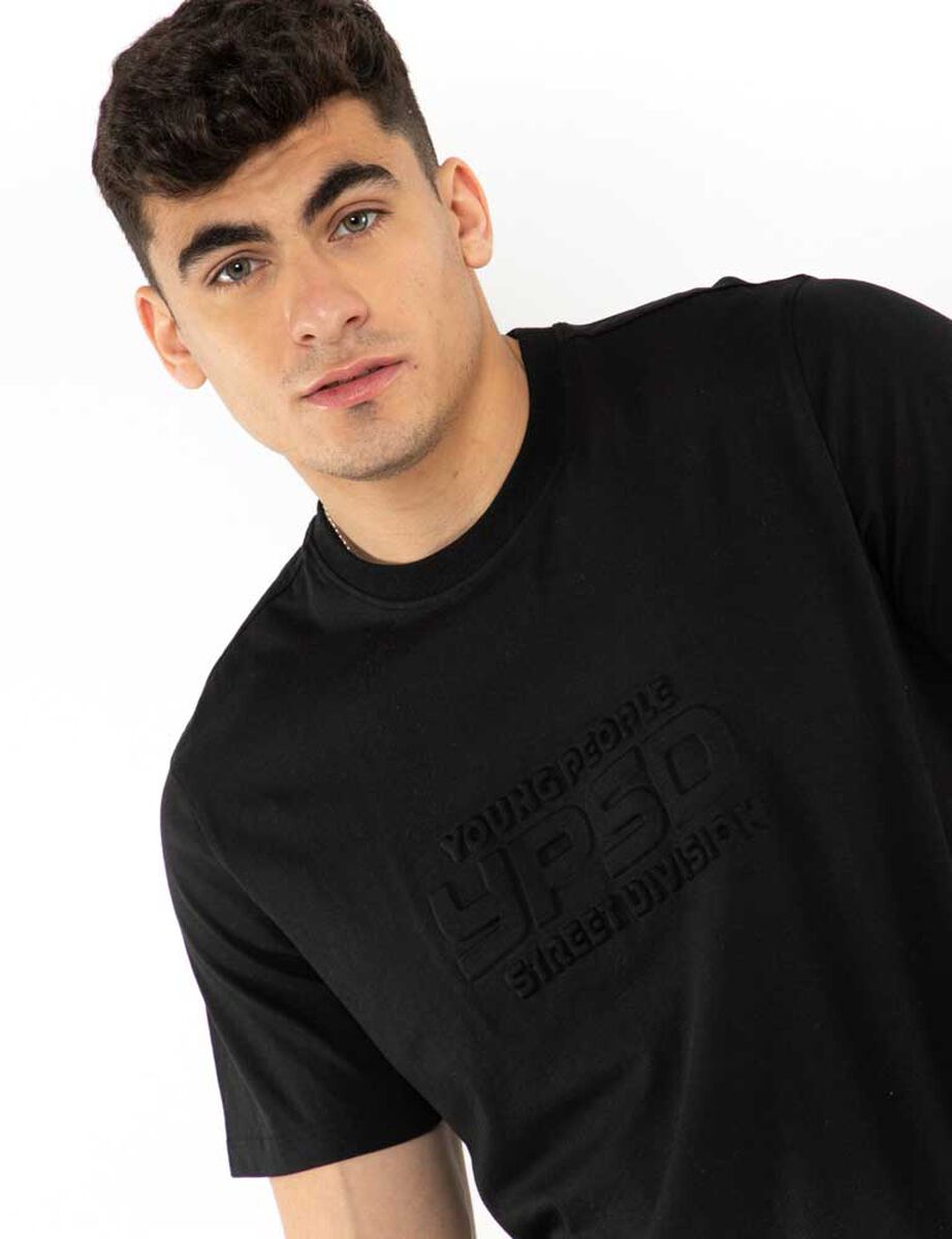 Polera Relieve Manga Corta Hombre Icono