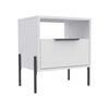 Velador TuHome White Collection 1 Cajón