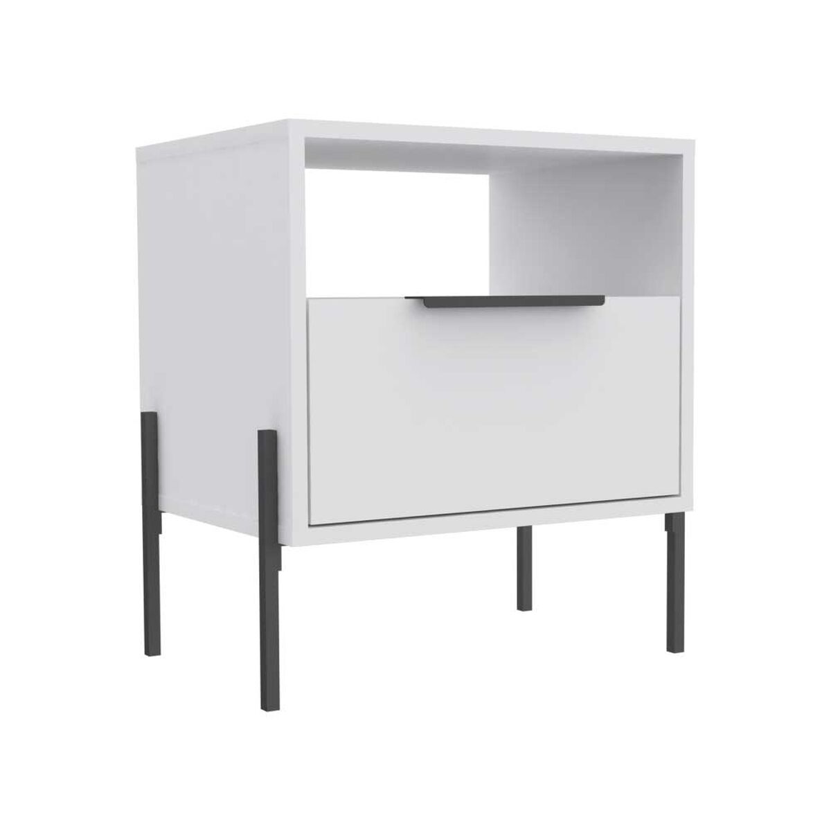 Velador TuHome White Collection 1 Cajón