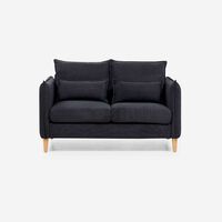 Sofá Rosen Blume 2 cuerpos Grafito