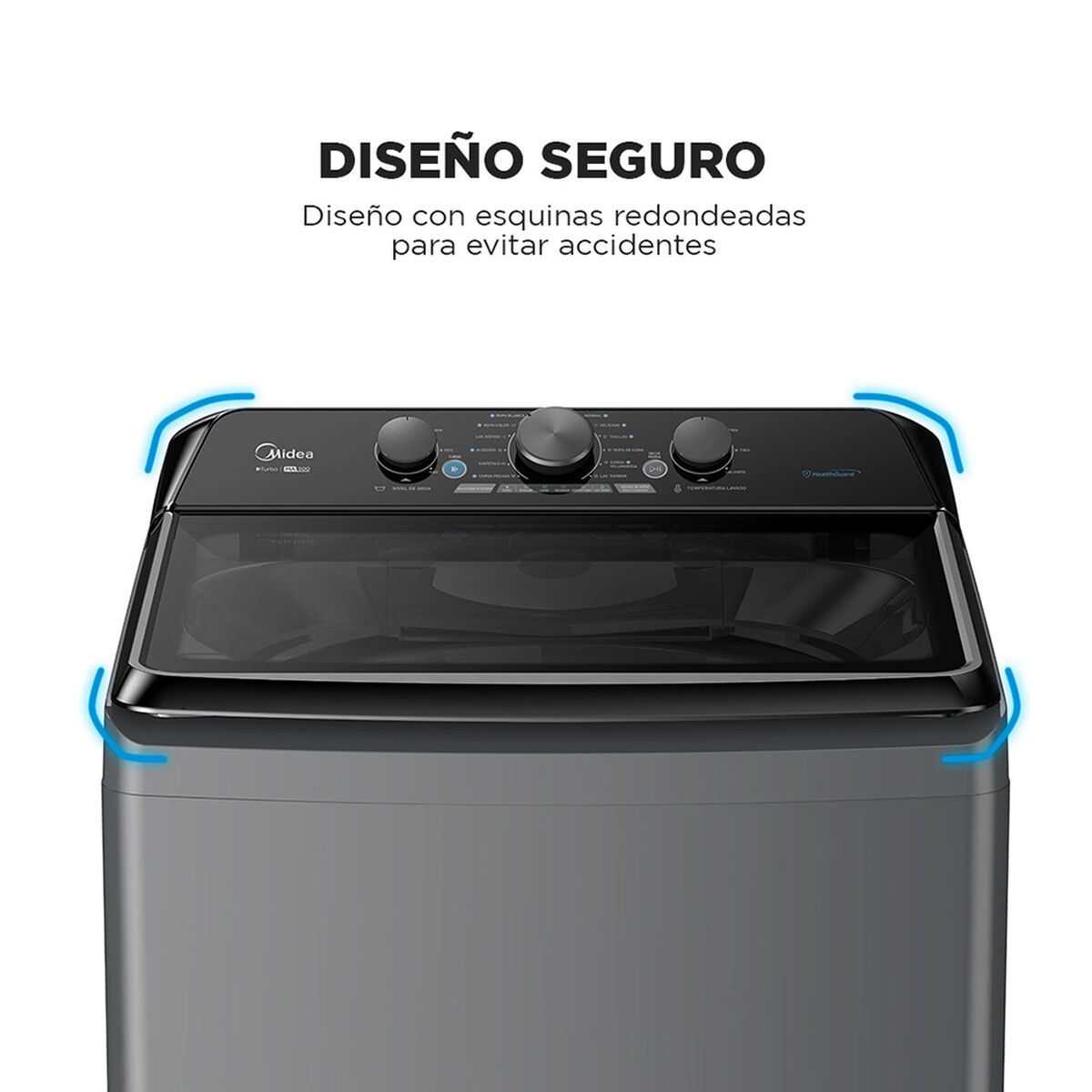 Lavadora Automática Midea MA500W210/G 21 kg.