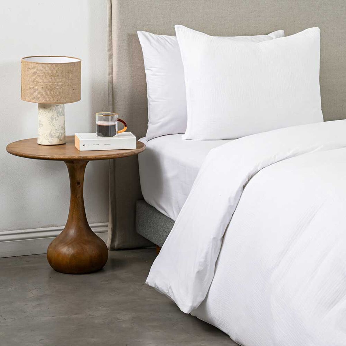 Funda de Plum&oacute;n Cannon 1.5 Plazas Gauze White