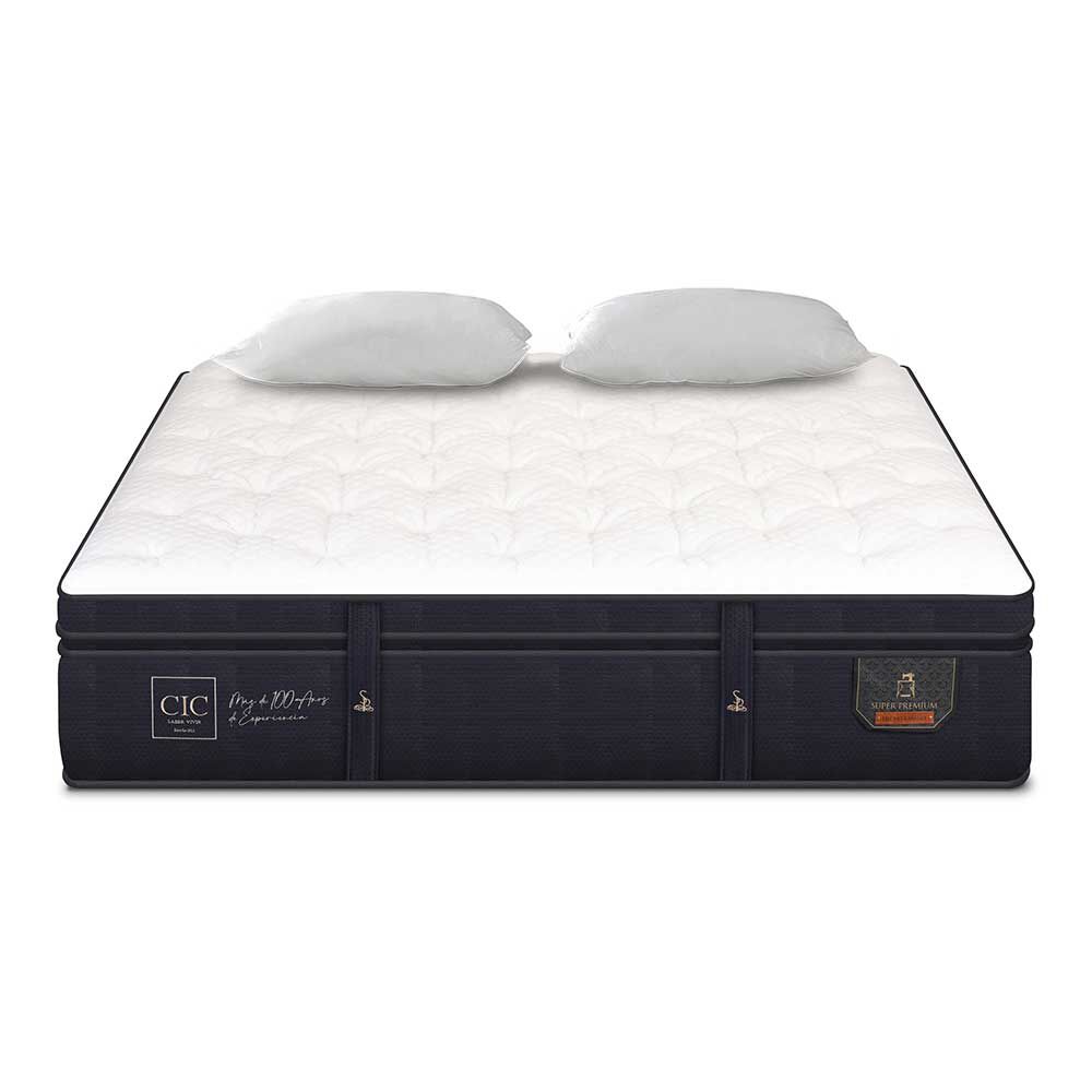Colchón CIC 2 Plazas Súper Premium + Almohadas