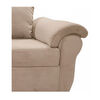 Sof&aacute; Muebles MPR Ezeiza 3 Cuerpos + 1 Pouf Felpa Beige