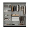 Closet Di Poretti Design Paris 6 Puertas 2 Cajones Negro