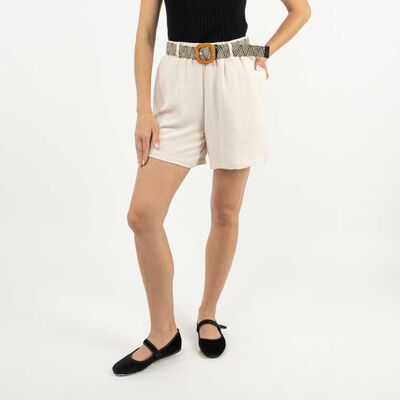 Short Mujer Zibel Beige, Negro