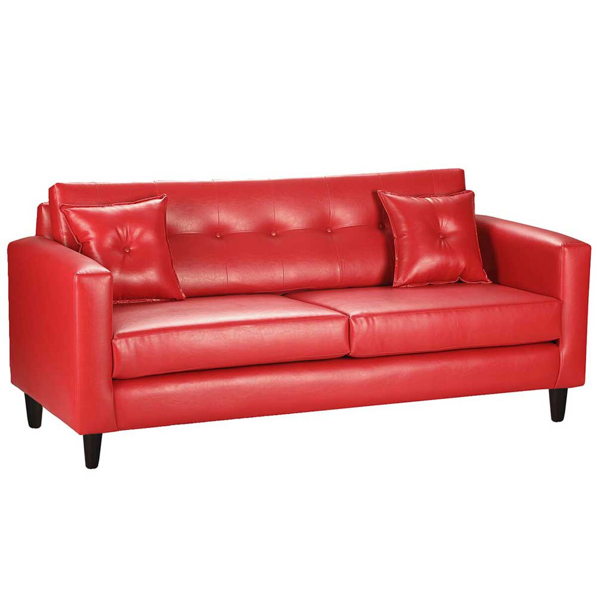 Sof&aacute; Bodevir New Retro PU 00 3 Cuerpos Rojo&nbsp;