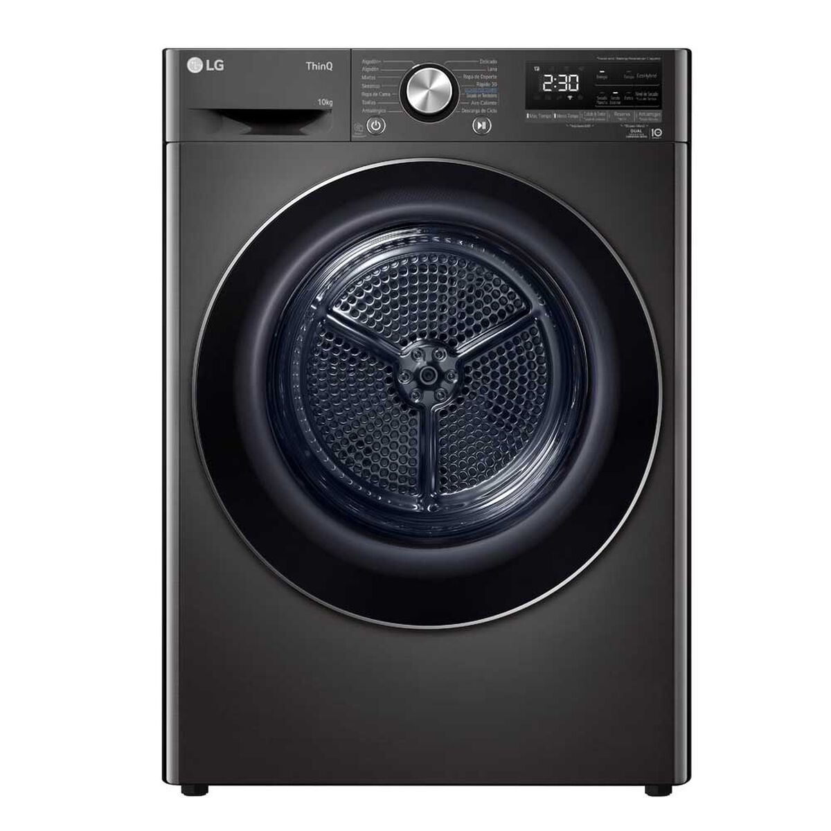 LG Secadora Frontal DF10BVC2S6R.BBLPECL 10 Kg Frontal Acero negro