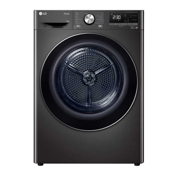LG Secadora Frontal DF10BVC2S6R.BBLPECL 10 Kg Frontal Acero negro
