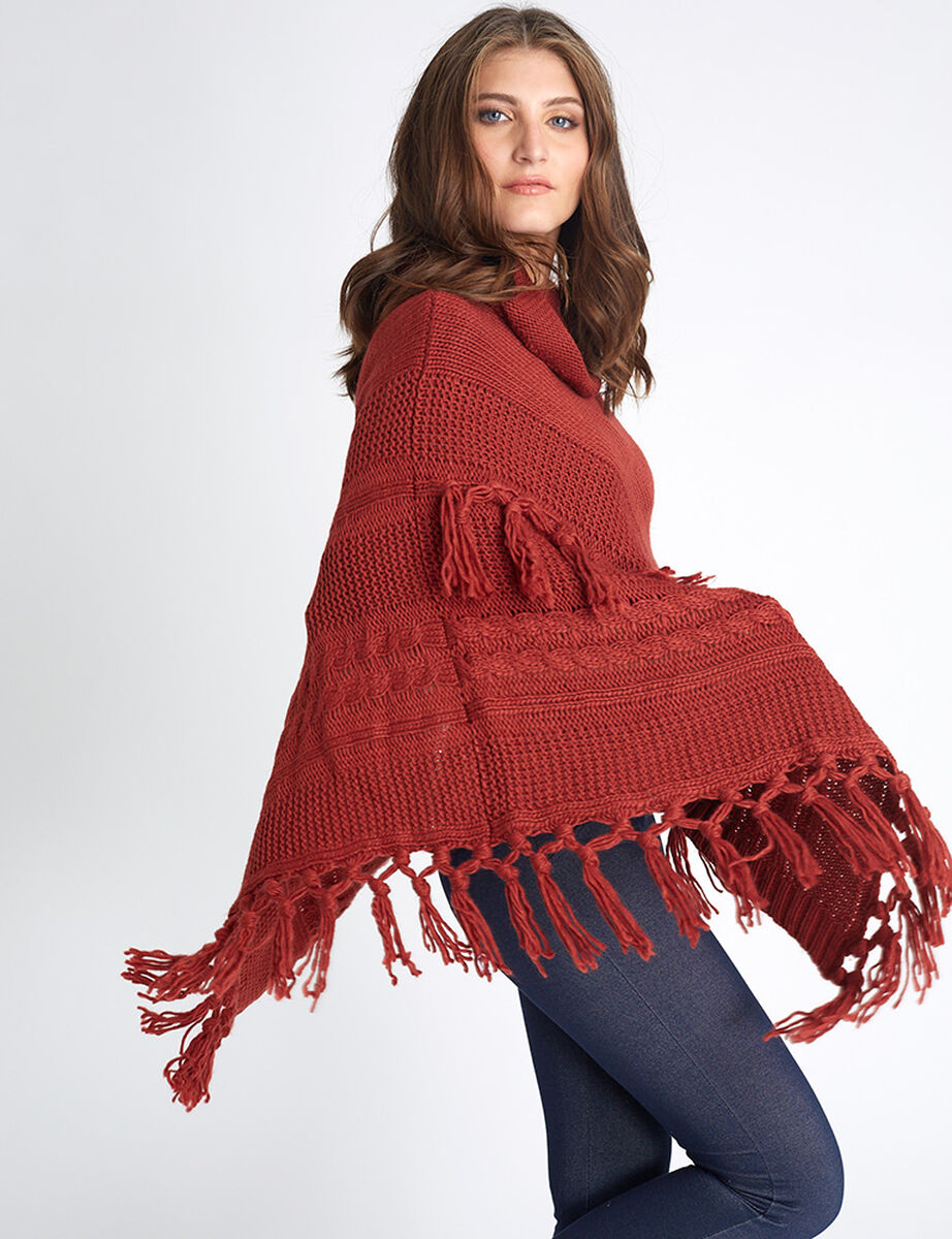 Poncho Alma Mujer Flecos 
