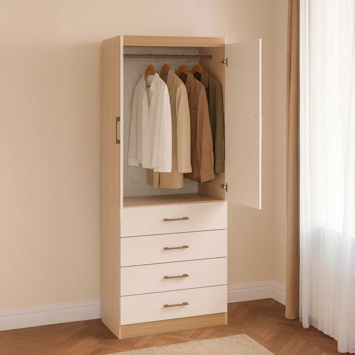 Closet Exit 2 Puertas 4 Cajones Champagne