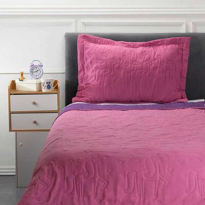 Cubrecama Bicolor Casanova Kids 1,5 Plazas Unicornio