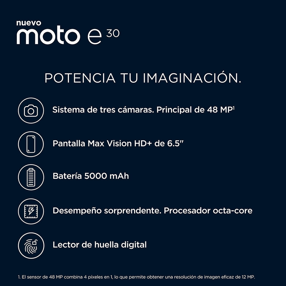 Celular Motorola Moto E30 32GB 6,53" Azul Liberado