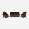 Juego de Living Rosen Jarrie 3-1-1 Cuerpos Caf&eacute;