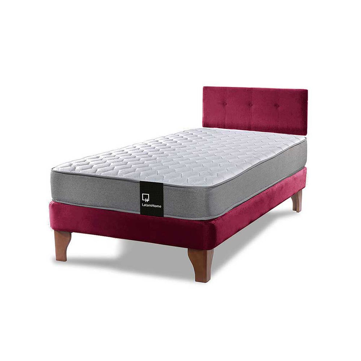 Cama Europea Latam Home 1,5 Plazas Zen Best Burdeo