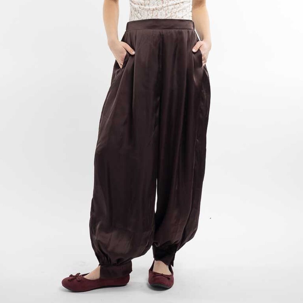 Pantalón Harem Satinado Mujer Icono
